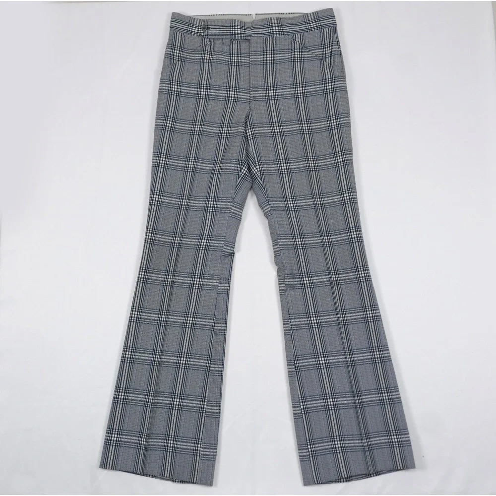 VTG 1970s Plaid 2 Pc Suit 38R 33 x33 Flare Leg Retro Griffon Allens USA Made